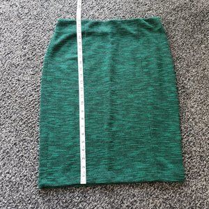 Green Elle Pencil Skirt